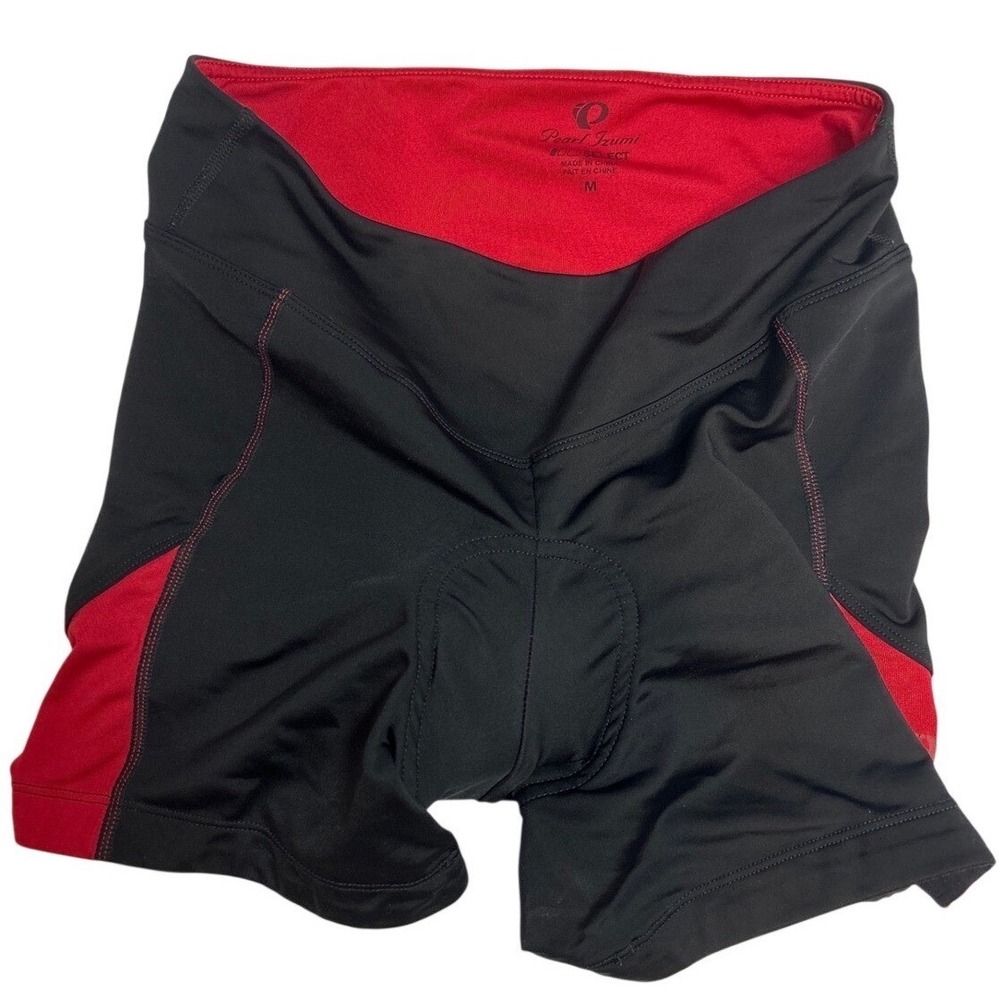 Pearl Izumi Select Womens Cycling Shorts Black Red Padded Chamois Bike Shorts M